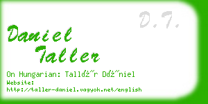 daniel taller business card